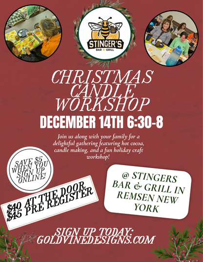 Candle Works on December 14th @6:30 PM At Stingers Bar & Grill In Remsen New York