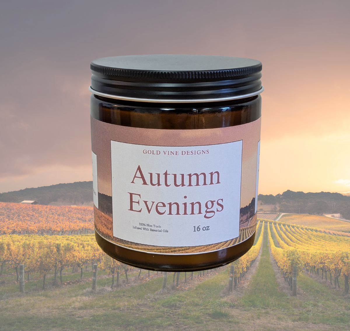 Large 16 oz 2 wick candle