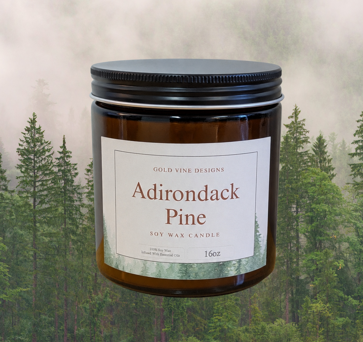 Large 16 oz 2 wick candle