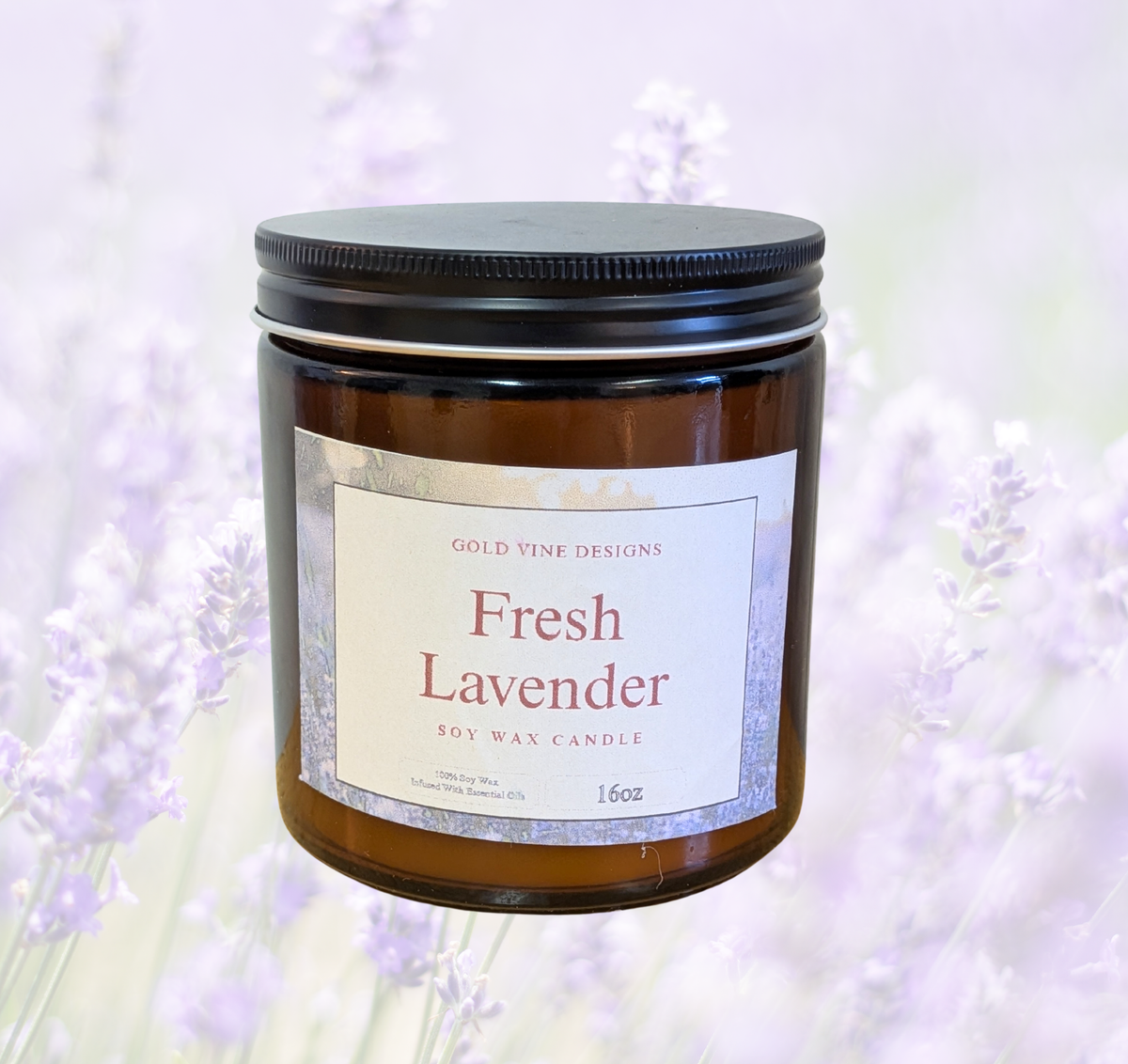 Large 16 oz 2 wick candle