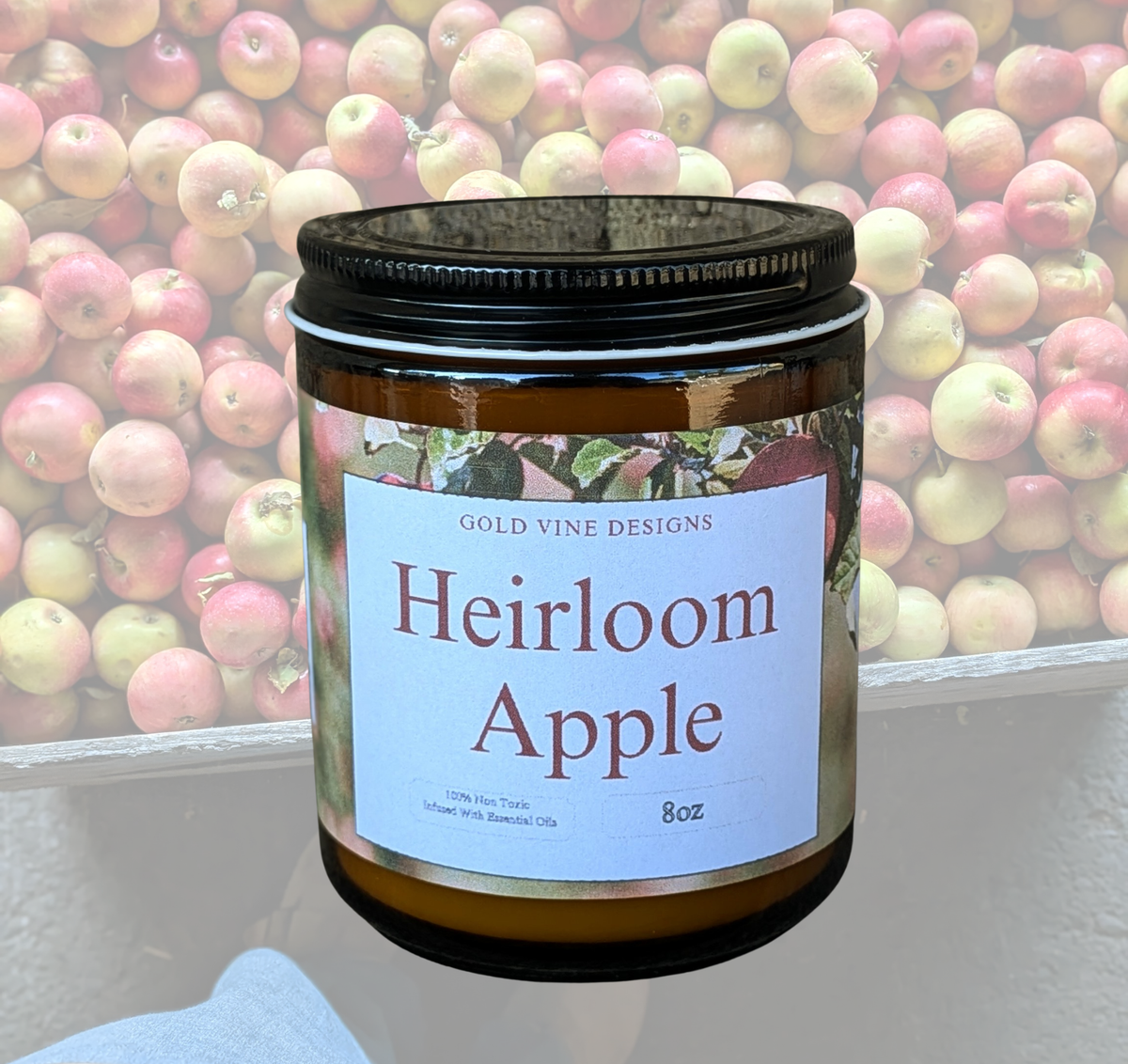 1 Wick Candle Jar Soy Wax 8oz