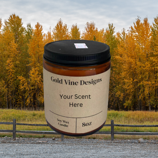 1 Wick Candle Jar Soy Wax 8oz